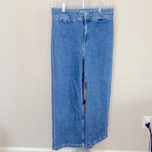 Point Sur by J Crew wide leg cropped jeans size 26.  26” inseam